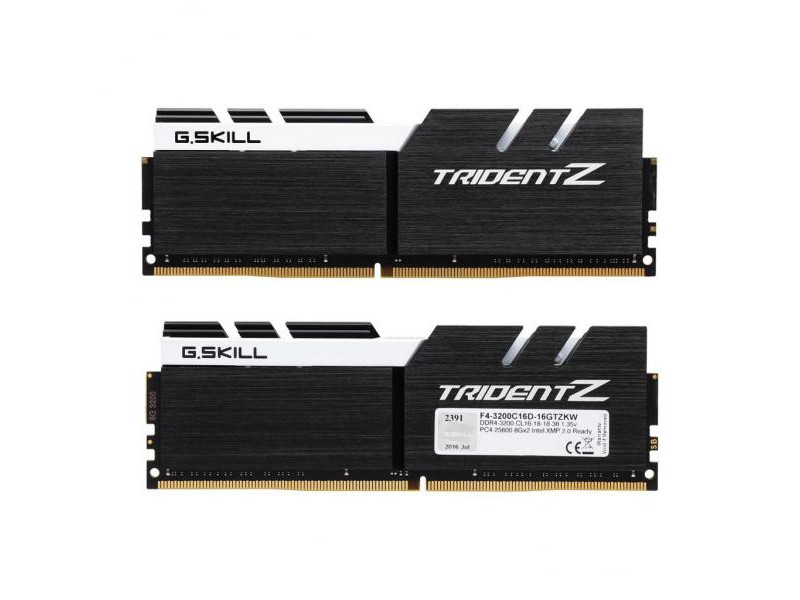 Память оперативная DDR4 G.Skill Trident Z 16Gb (2x8Gb) 3200MHz (F4-3200C16D-16GTZKW)