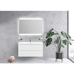 Зеркало BelBagno Spc-Cez 100х70 с подсветкой, кнопочный выключатель (SPC-CEZ-1000-700-LED-BTN)