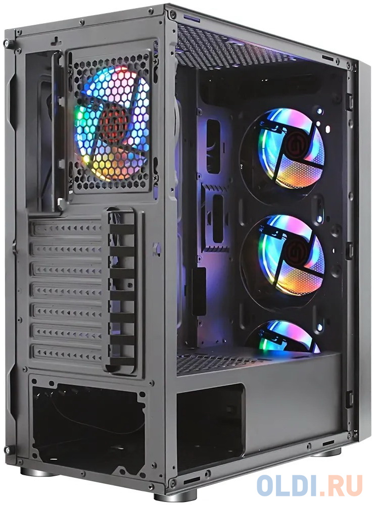 Корпус Ginzzu CL300 FAN 12CM RGB*4 USB3.0 Window (101412)