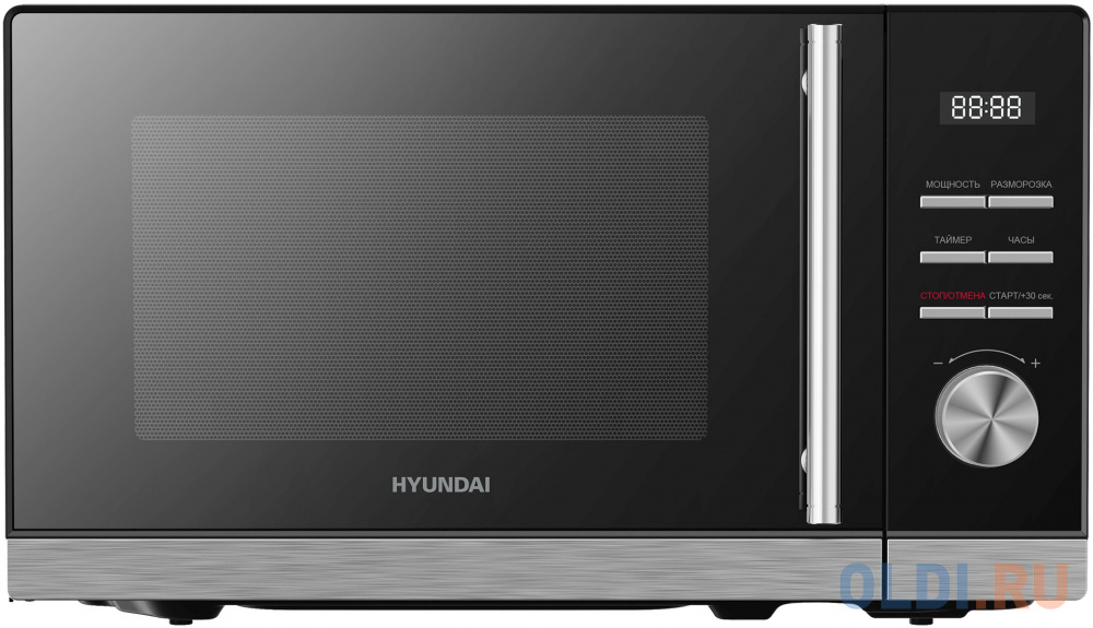 Микроволновая печь Hyundai HYM-D3005, 700Вт, 20л, черный /стальной в Москвe