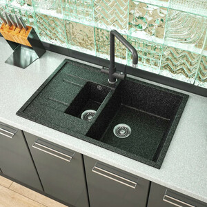Кухонная мойка GreenStone GRS-21K-308 черная