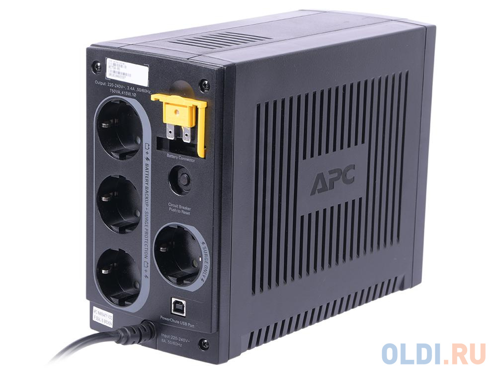 ИБП APC BC750-RS Back-UPS 750VA/415W (3+1 EURO) в Москвe