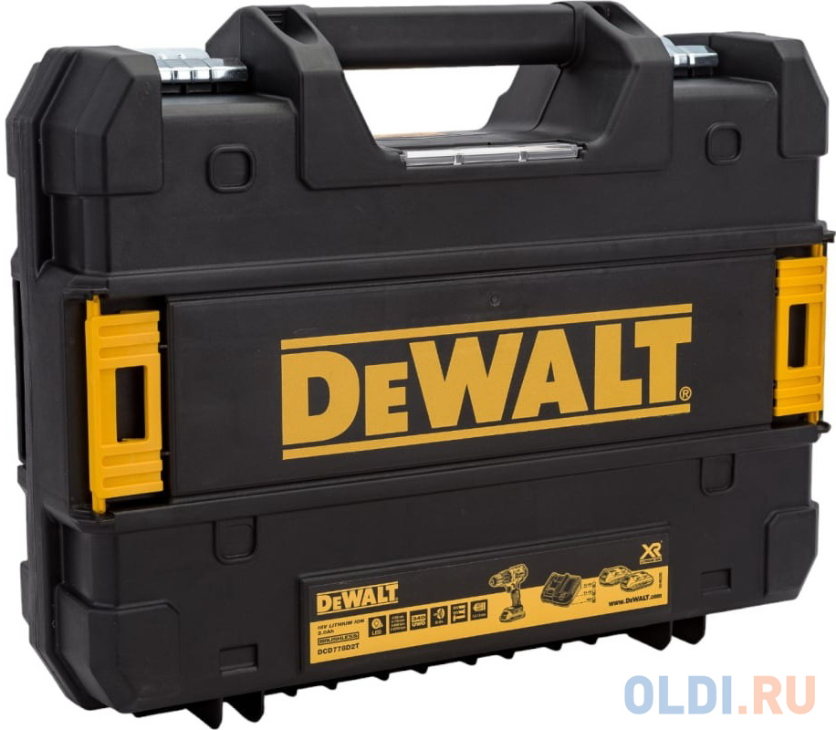 Дрель-шуруповерт DeWalt DCD778M2T-QW аккум. патрон:быстрозажимной