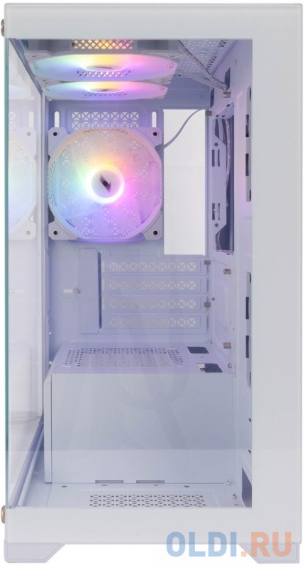 1STPLAYER MIKU Mi2 White / mATX / 3x120mm LED fans / Mi2-WH-3F1-W