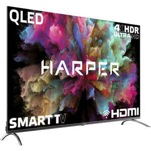 Телевизор QLED HARPER 65Q850TS (65'', 4K, 60Гц, SmartTV, Android, WiFi)