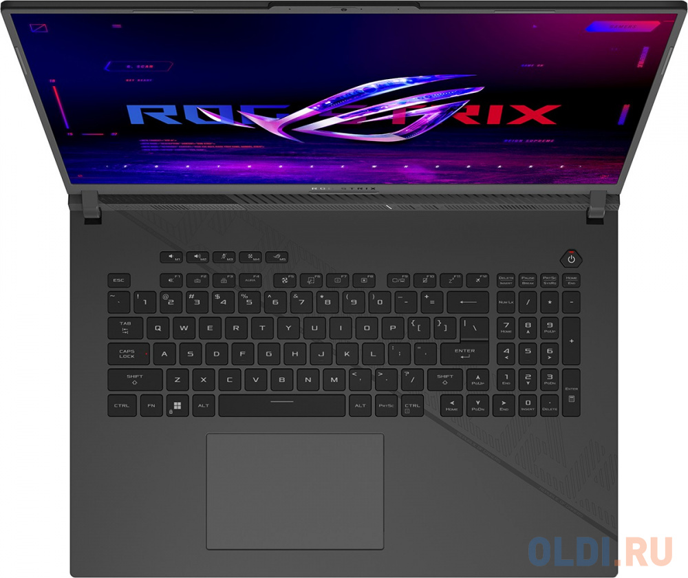 Ноутбук Asus ROG Strix G18 G814JVR-N6010 Core i9 14900HX 16Gb SSD1Tb NVIDIA GeForce RTX4060 8Gb 18" IPS WQXGA (2560x1600) noOS grey WiFi BT Cam (
