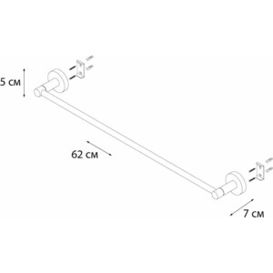 Полотенцедержатель Fixsen Comfort Chrome хром (FX-85001)