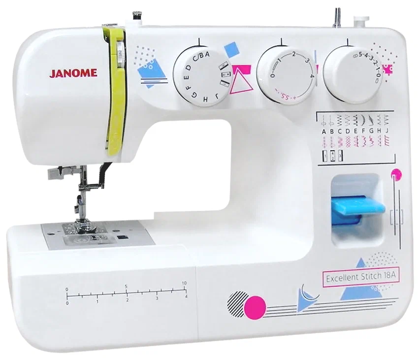 Швейная машина Janome Excellent Stitch 18A, белый (18A)