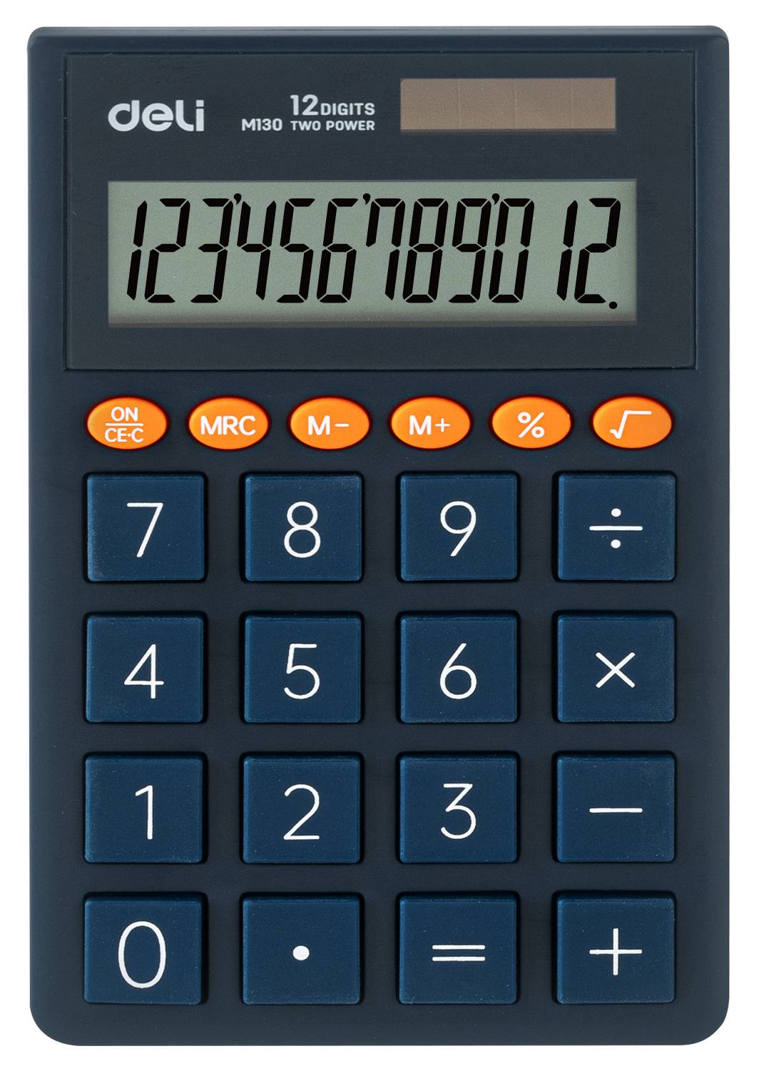 Калькулятор карманный Deli EM130BLUE синий
