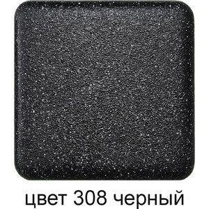 Кухонная мойка и смеситель GreenStone GRS-10E-308 Haiba HB70088 с сифоном, черная