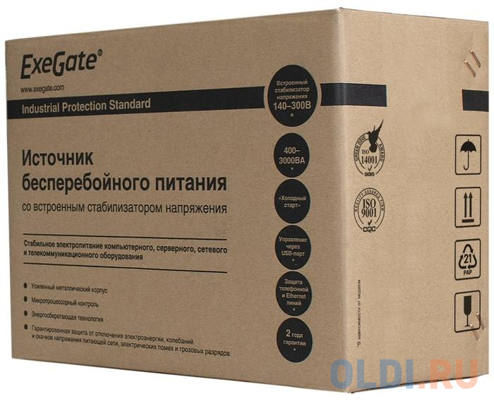 ИБП Exegate EP285521RUS 400VA EP285521RUS в Москвe