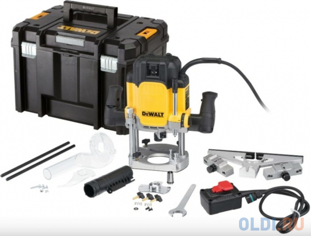 Фрезер двуручный, регулир-ка скорости DeWalt DWE627KT-QS 2300 Вт, 9000-22000 об/мин, ход 80 мм в Москвe