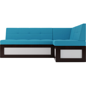Кухонный диван Mebel Ars Нотис правый угол (синий) 187х82х112 см