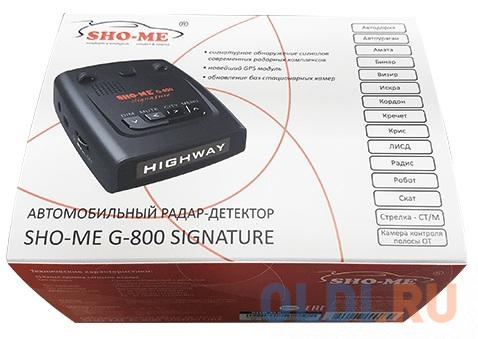 Радар-детектор Sho-Me G-800 Signature в Москвe