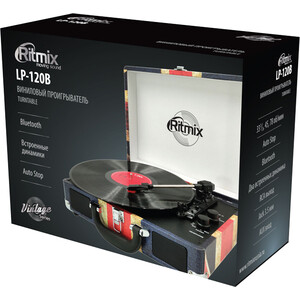 Виниловый проигрыватель Ritmix LP-120B Black