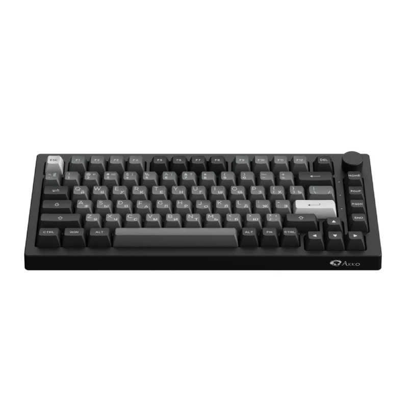 Клавиатура Akko 5075S Black&Sliver RGB Hot Swap V3 (Cream-Yellow Switch) в Москвe