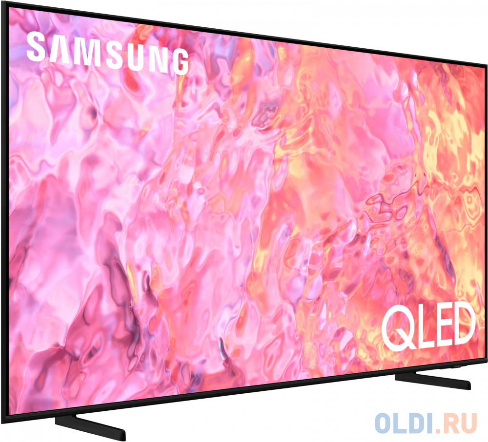 Телевизор QLED Samsung 75" QE75Q60CAUXRU Q черный 4K Ultra HD 60Hz DVB-T2 DVB-C DVB-S2 USB WiFi Smart TV (RUS)