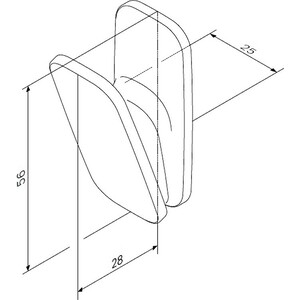 Крючок Am.Pm Inspire 2.0 хром (A50A35500)