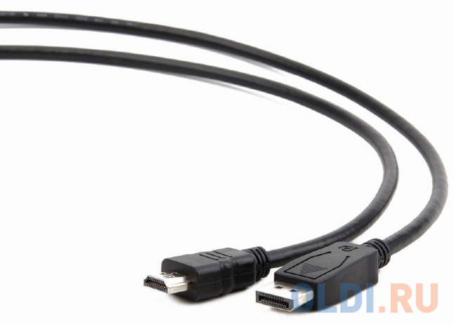 Кабель DisplayPort 5м Cablexpert CC-DP-HDMI-5M круглый черный