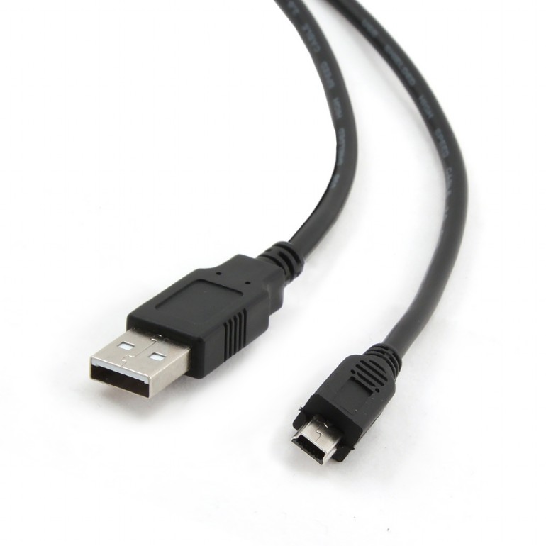 Кабель Mini USB 2.0(Bm)-USB 2.0(Am), 1.8м, черный Bion BXP-CCP-USB2-AM5P-018 (1874985)