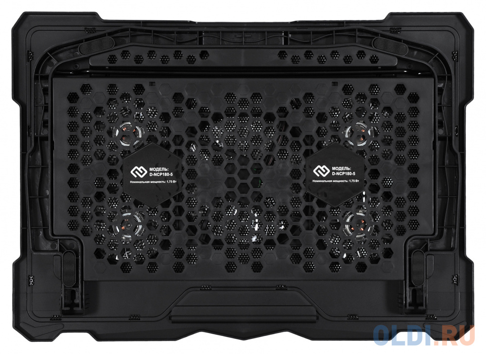 Подставка для ноутбука Digma D-NCP180-5 18"415x295x25мм 2xUSB 5x 79/150ммFAN 850г черный