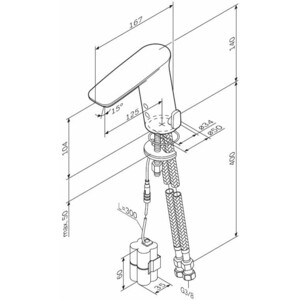 Смеситель для раковины Am.Pm Inspire V2.0 сенсорный, черный (F50A02322) в Москвe