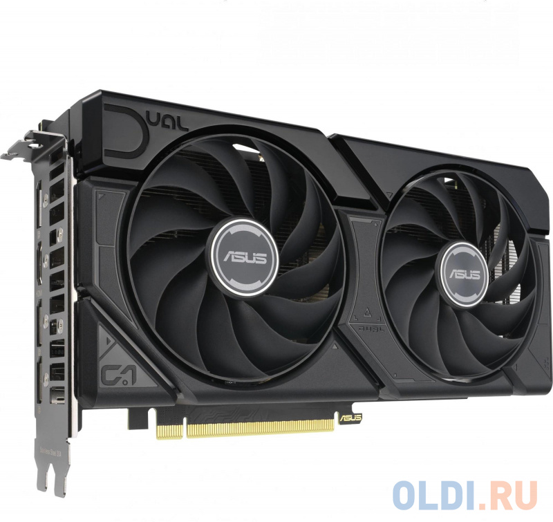 Видеокарта Asus PCI-E 4.0 DUAL-RX7600XT-O16G AMD Radeon RX 7600XT 16Gb 128bit GDDR6 2280/17500 HDMIx1 DPx3 HDCP Ret