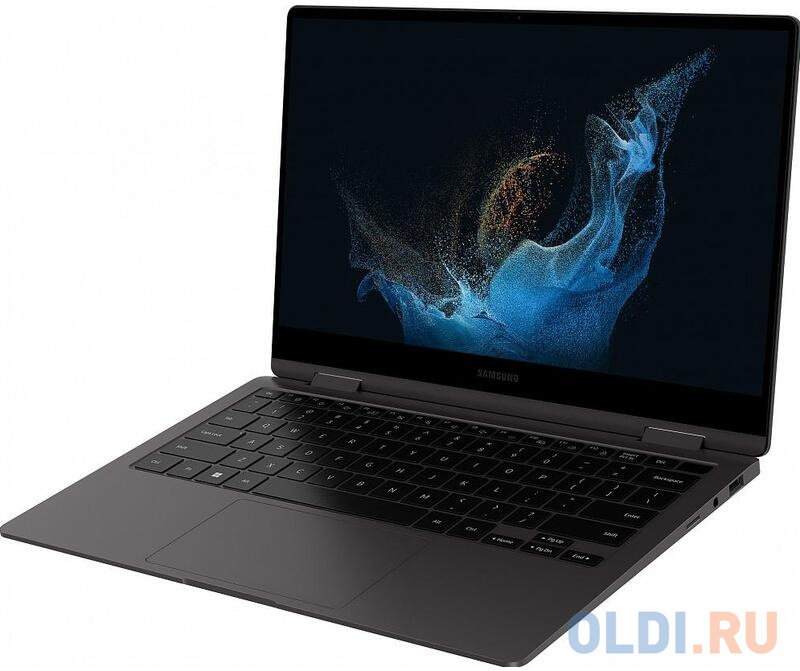 Ноутбук Samsung Galaxy Book2 360 2in1 i5-1235U/8Gb/256Gb/13.3" FHD AMOLED Touch/FPR/Win11/Graphite