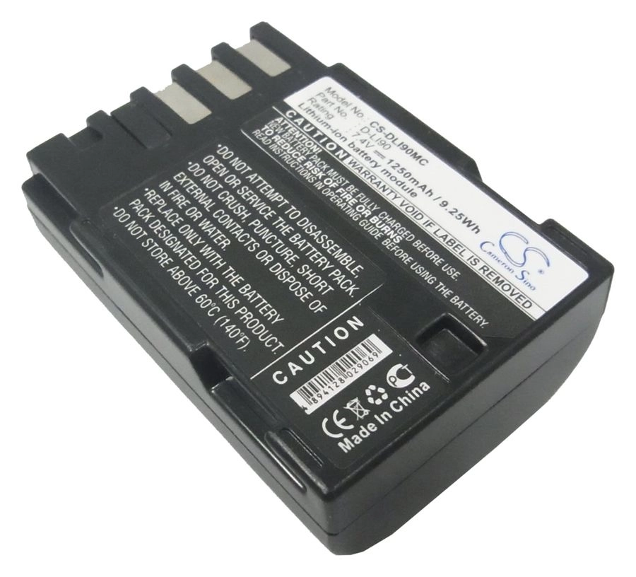 Аккумулятор CameronSino CS-DLI90MC/D-Li90, PL372B.853, 1250mAh, 7.4V для Pentax K-5/K-7/645