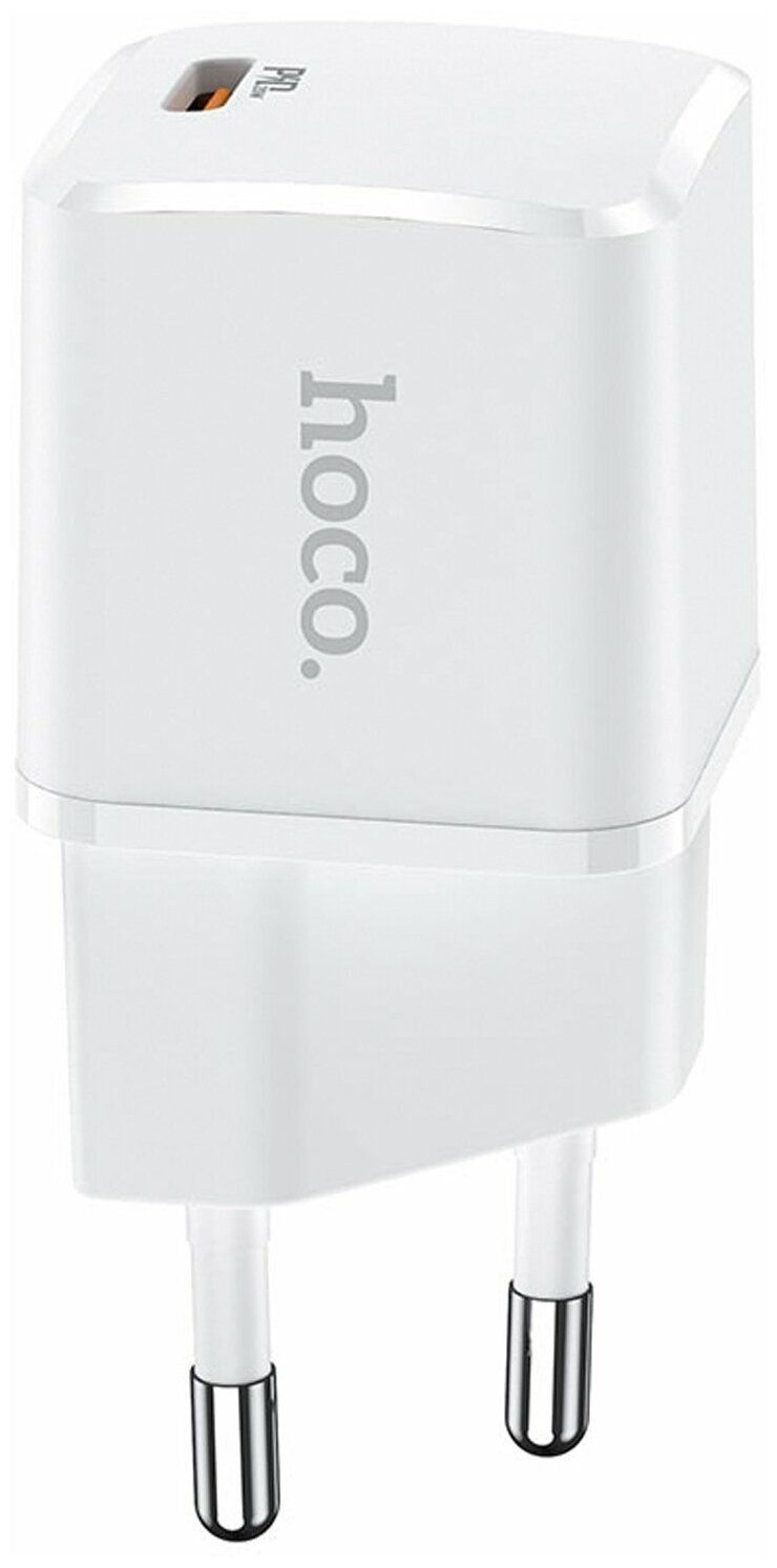 Сетевое зарядное устройство Hoco N10, 1USB, PD20W, белый (43992)