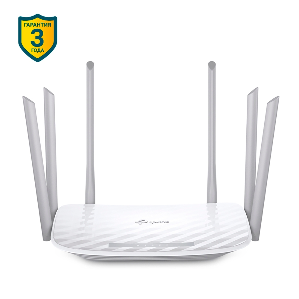 Wi-Fi роутер TP-Link Archer C86, 802.11a/b/g/n/ac, 2.4 / 5 ГГц, до 1.9 Гбит/с, LAN 4x1 Гбит/с, WAN 1x1 Гбит/с, внешних антенн: 6