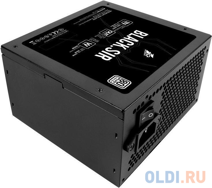 1STPLAYER Блок питания BLACK.SIR 600W / ATX 2.4, APFC, 80 PLUS, 120 mm fan / SR-600W в Москвe