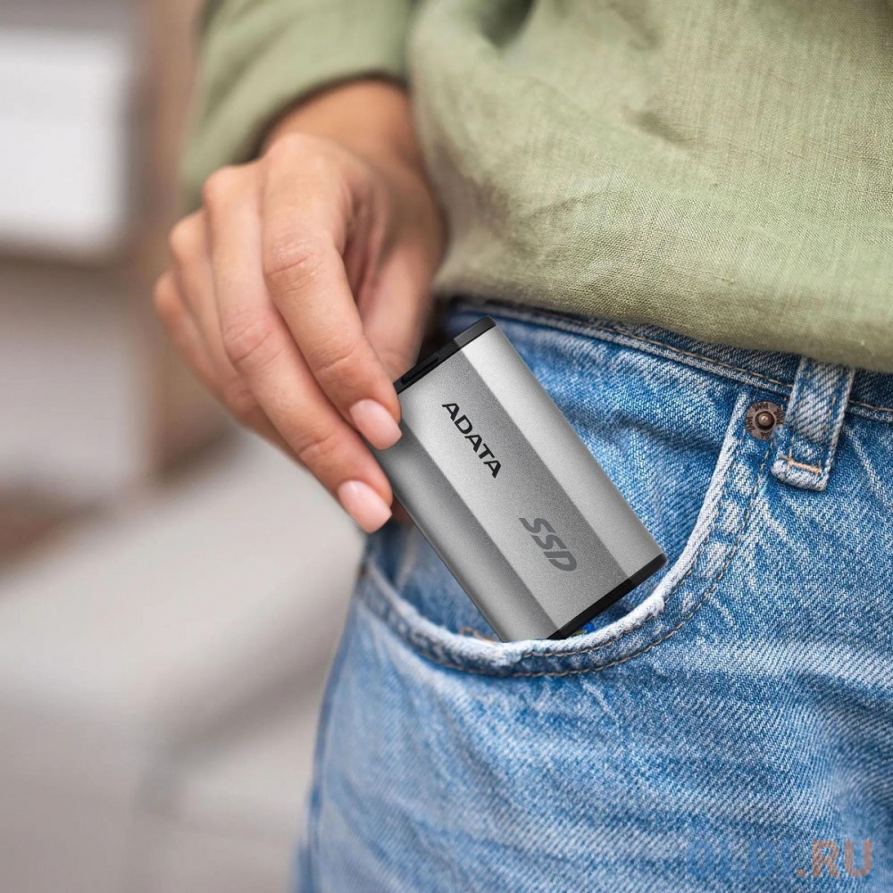 Внешний накопитель SSD ADATA 2Tb SD810 USB Type-C (2000/2000 Mb/s) metal case grey (SD810-2000G-CSG)