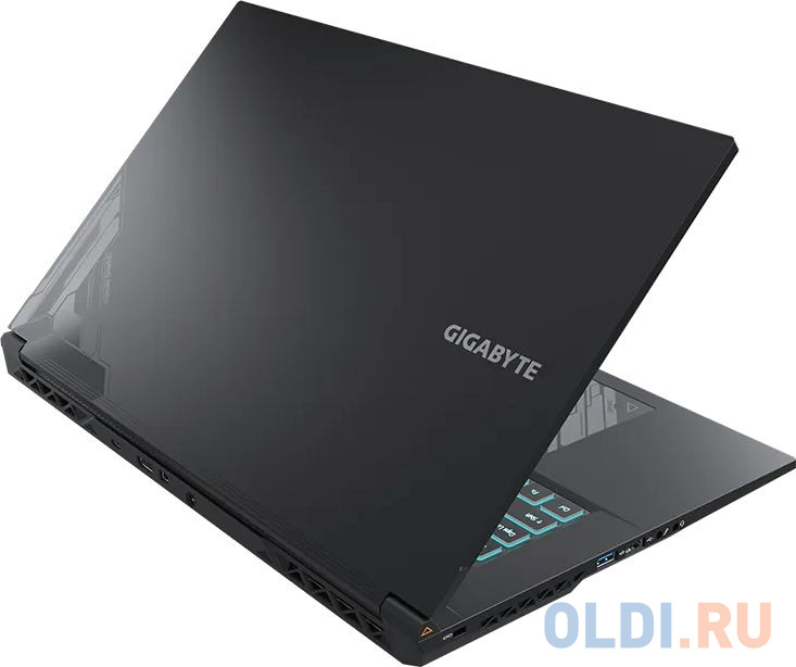Ноутбук Gigabyte G7 Core i5 12500H 16Gb SSD512Gb NVIDIA GeForce RTX4060 8Gb 17.3" FHD (1920x1080) Free DOS black WiFi BT Cam (KF-E3KZ213SD)