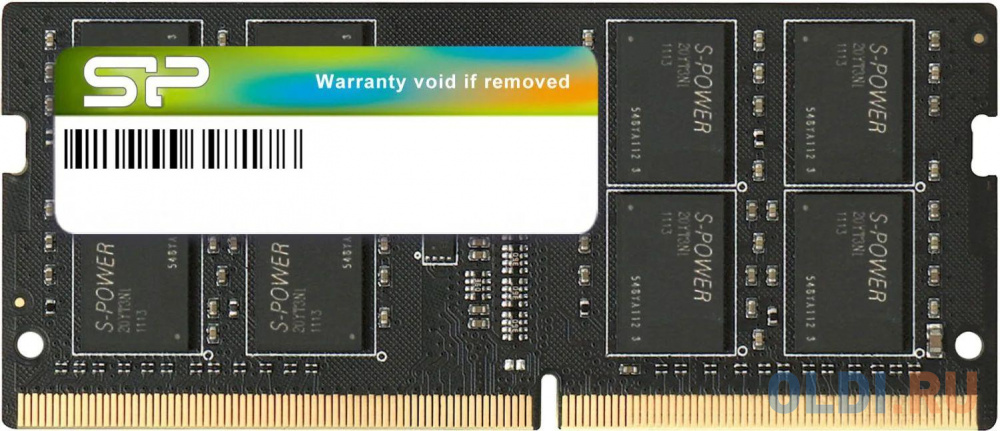 Память DDR4 16Gb 3200MHz Silicon Power SP016GBSFU320F02 RTL PC4-25600 CL22 SO-DIMM 288-pin 1.2В single rank в Москвe