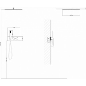 Душевая система Abber Daheim с термостатом, встраиваемая, никель (AF8255NG) в Москвe