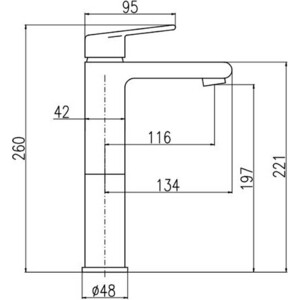 Смеситель для раковины Rav Slezak Colorado черный матовый/хром (CO130.5CMATC)