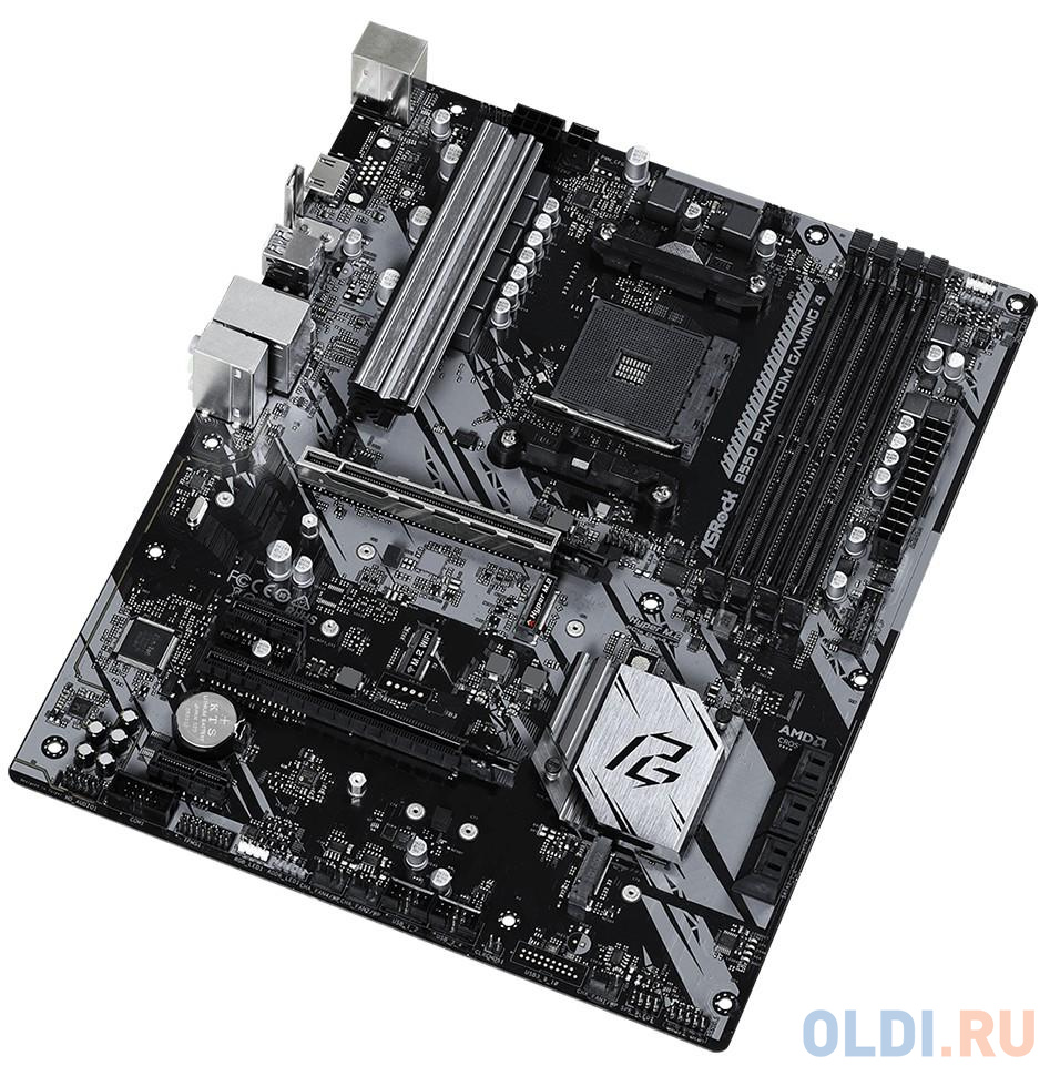 Материнская плата ASRock B550 PHANTOM GAMING 4 Socket AM4 AMD B550 4xDDR4 2xPCI-E 16x 2xPCI-E 1x 6 ATX Retail