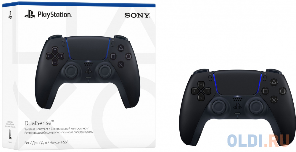 Геймпад Sony PlayStation 5 DualSense Wireless Controller CFI-ZCT1W (black) (827696) в Москвe