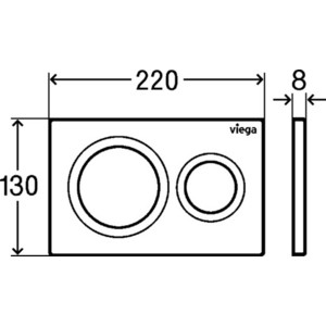 Клавиша Viega Prevista Visign for Style 8610.1 (773779)