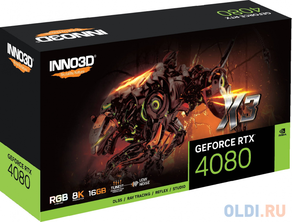 Видеокарта Inno3D nVidia GeForce RTX 4080 X3 16384Mb