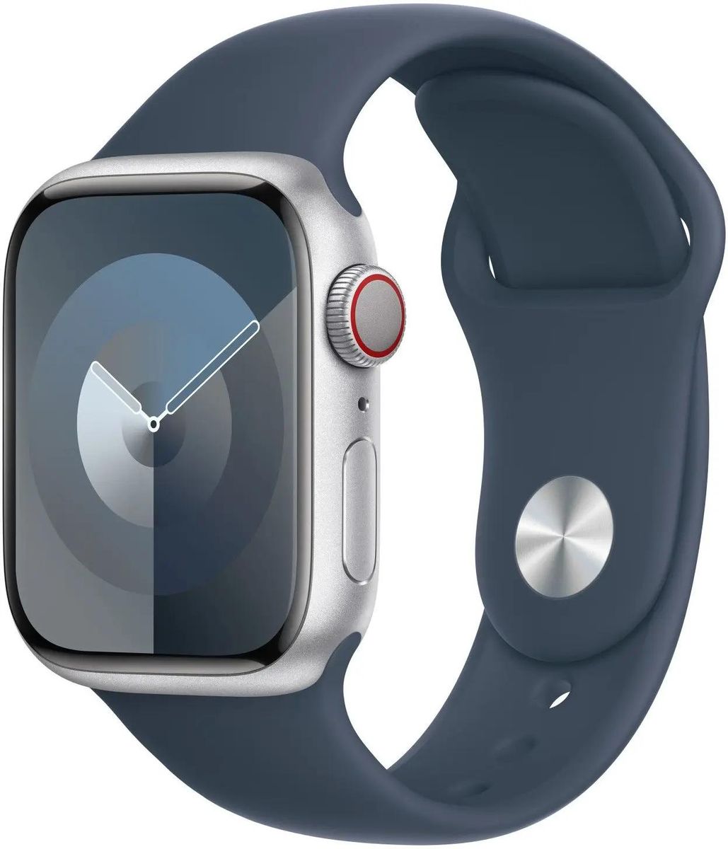 Смарт-часы Apple Watch SE 2023 A2723 44мм, 1.78" OLED, серебристый/синий (MREE3LL/A)