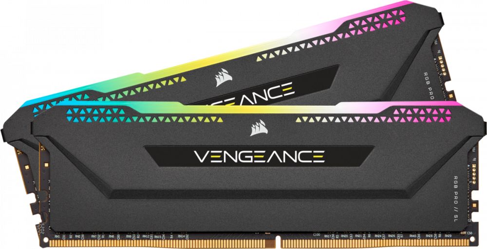 Память оперативная DDR4 Corsair Vengeance RGB Pro 32Gb (2x16Gb) 3200MHz pc-25600 black (CMH32GX4M2E3200C16)