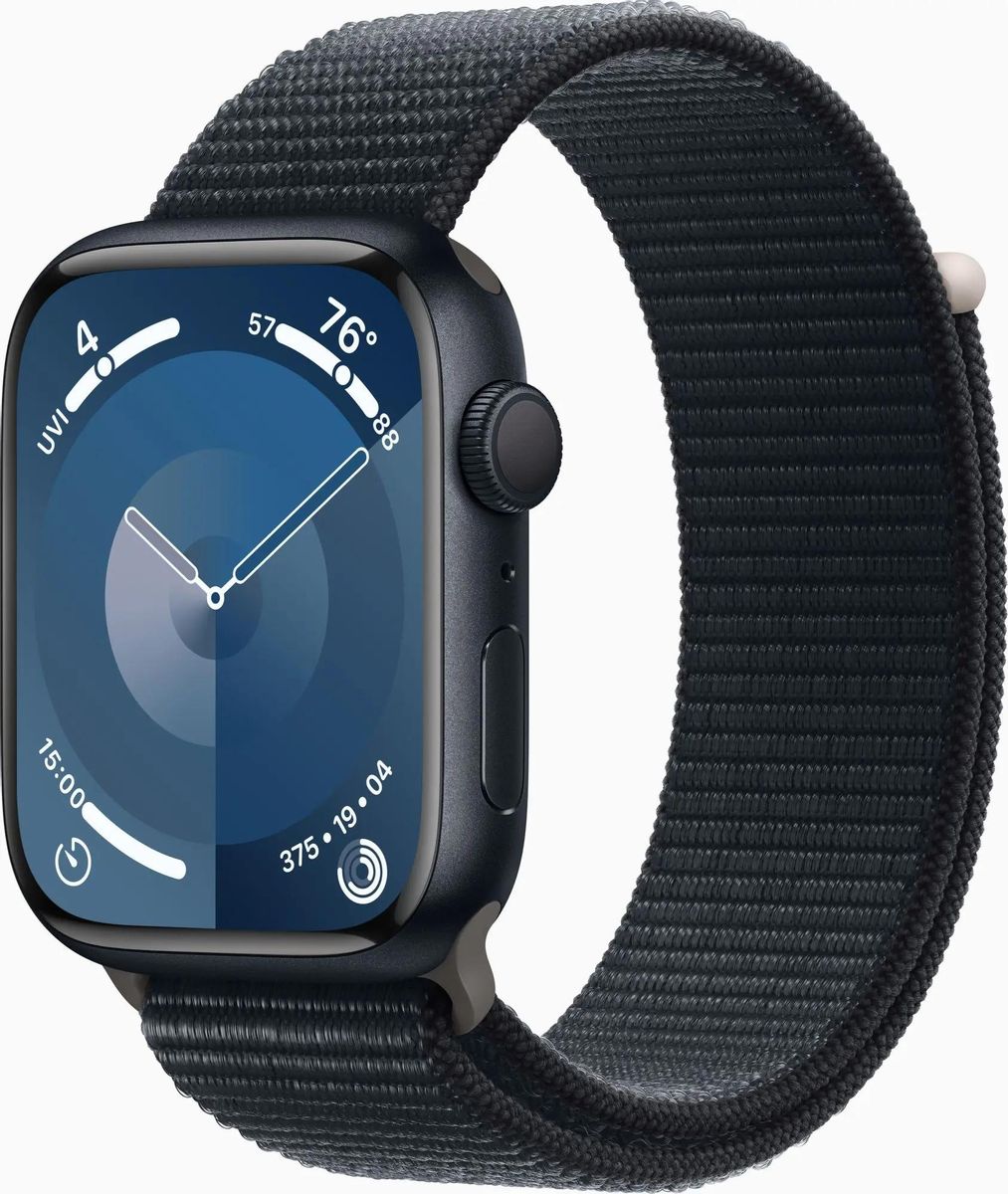 Смарт-часы Apple Watch Series 9 45мм OLED, темная ночь (MR9C3LL/A)