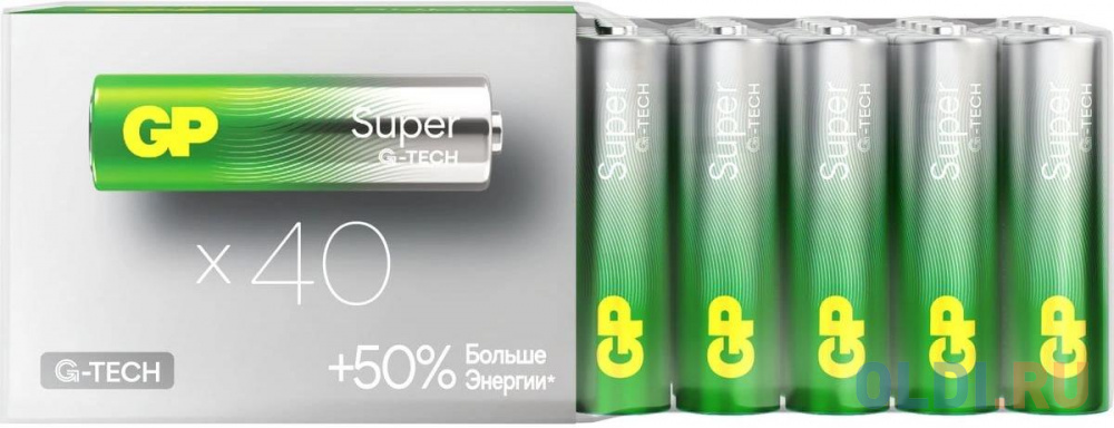 Батарея GP Super Alkaline 15AA21-2CRSWC40 AA (40шт) коробка в Москвe