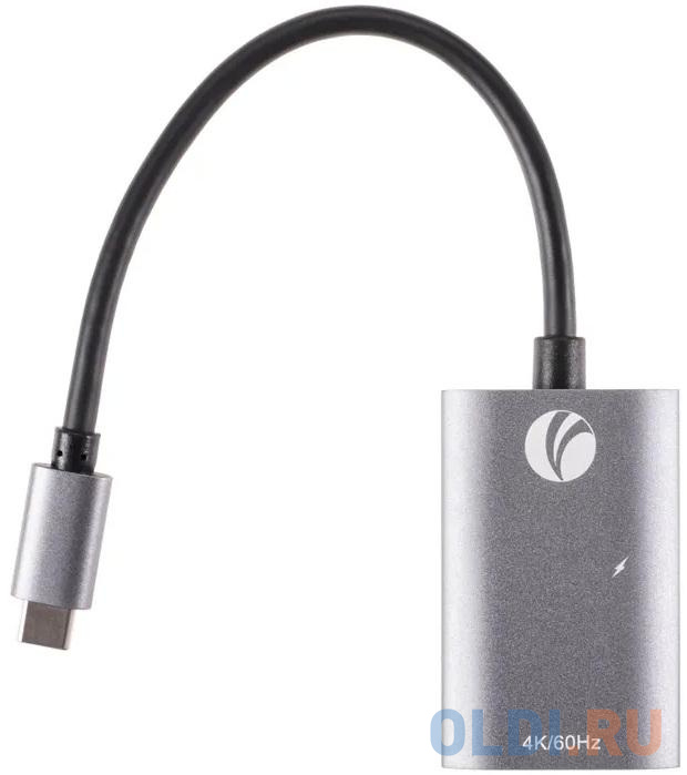 Aдаптер USB 3.1 Type-Cm --> HDMI A(f) , 4K@60Hz, PD charging, Alum Shell, VCOM <CU452A>