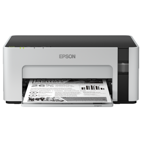 Принтер струйный Epson M1120, A4, ч/б, A4 ч/б: 15стр/мин, 1440x720dpi, СНПЧ, Wi-Fi, USB (C11CG96405)