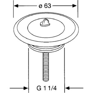 Запорный вентиль Kludi универсальный (1041135-00)