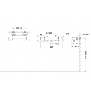 Термостат для душа Bravat Stream (F93984C-01B)