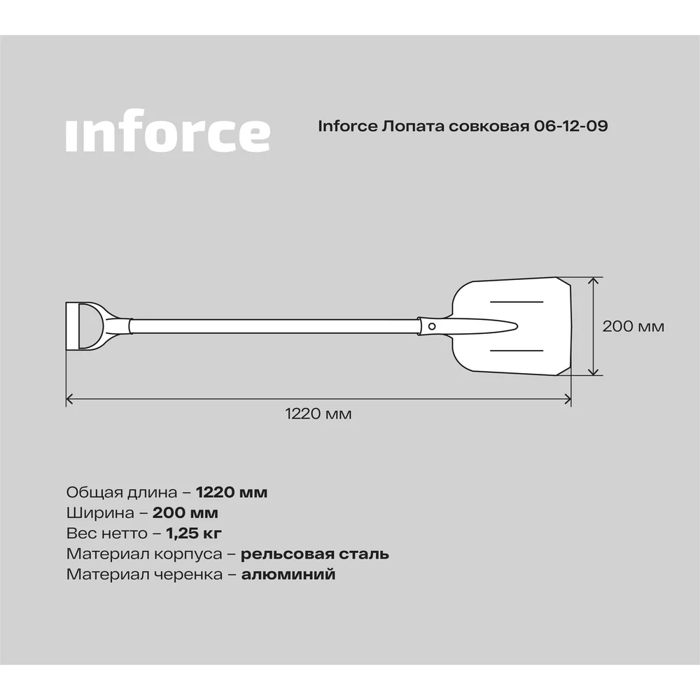 Совковая лопата Inforce